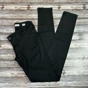 BKE Denim Payton Black Low Rise Skinny Jeans Size 26XL Extra Long